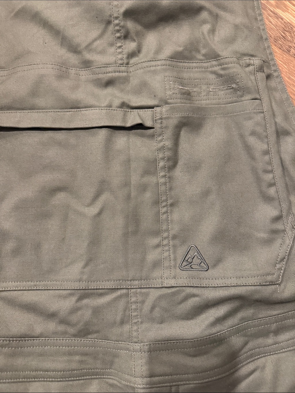 NWOT Mens LIVSN Flex Canvas Overalls Olive Green Sz 34 30L - Picture 4 of 8